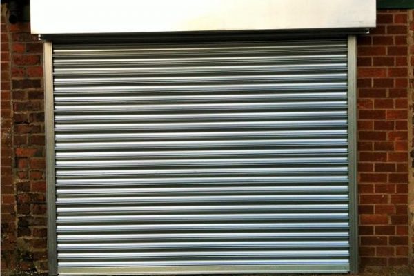 galvanised shop front roller shutter