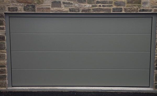 grey sectional garage door